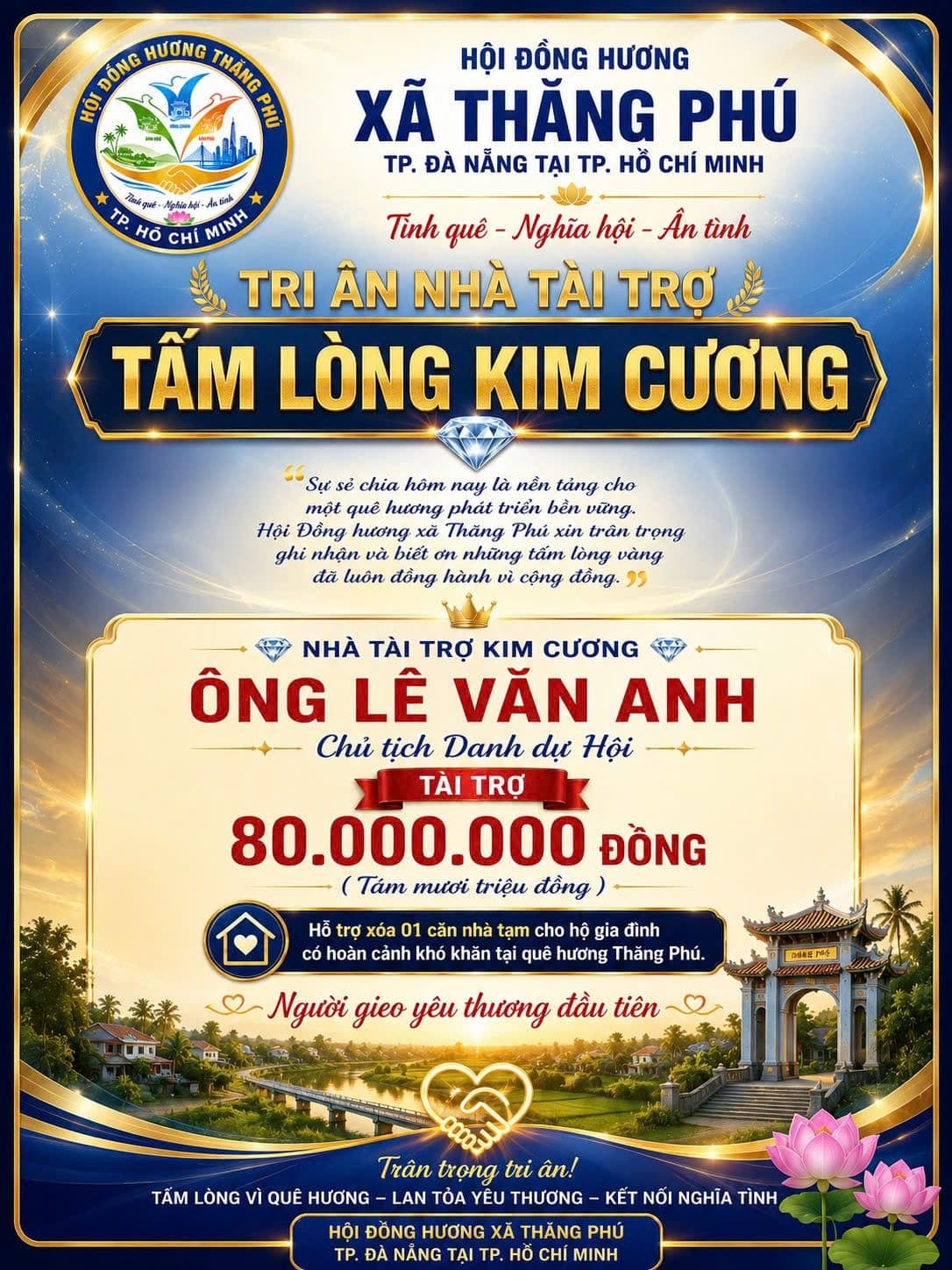 Banner Tấm Lòng Kim Cương